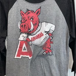 Quarter Sleeve Arkansas Shirt